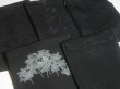 Photo4: SUSG04z14  Japanese Kimono Silk BLACK HAORI 25pcs FREE SHIPPING (4)