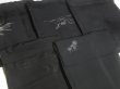 Photo6: SUSG04z14  Japanese Kimono Silk BLACK HAORI 25pcs FREE SHIPPING (6)