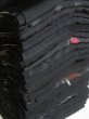 Photo1: SUSG05z14  Japanese Kimono Silk BLACK HAORI 25pcs FREE SHIPPING (1)