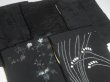 Photo2: SUSG05z14  Japanese Kimono Silk BLACK HAORI 25pcs FREE SHIPPING (2)