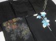 Photo4: SUSG05z14  Japanese Kimono Silk BLACK HAORI 25pcs FREE SHIPPING (4)