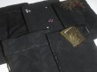 Photo6: SUSG05z14  Japanese Kimono Silk BLACK HAORI 25pcs FREE SHIPPING (6)