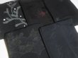 Photo6: SUSG06z14  Japanese Kimono Silk BLACK HAORI 25pcs FREE SHIPPING (6)
