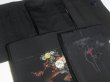 Photo5: SUSG08z14  Japanese Kimono Silk BLACK HAORI 25pcs FREE SHIPPING (5)