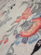 Photo5: 4K05z50  Japanese Kimono Silk  FABRIC Flowers Off-white 55.1x10.4 (5)