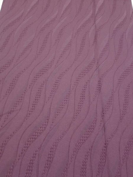 Photo1: 4K01z60  Japanese Kimono Silk  FABRIC  Dull purple 40.6x14.4 (1)