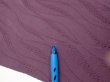 Photo6: 4K03z70  Japanese Kimono Silk  FABRIC  Dull purple 53.1x14.4 (6)