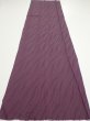 Photo5: 4K06z70  Japanese Kimono Silk  FABRIC  Dull purple 52.4x14.4 (5)