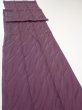 Photo4: 4K07z110  Japanese Kimono Silk  FABRIC  Dull purple 86.2x14.4 (4)