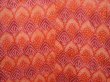 Photo3: 6903T04z480 Vintage Japanese Kimono Silk SHIBORI HAORI  Orange-Red (3)