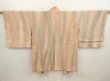 Photo1: 6903T01z610 Vintage Japanese Kimono Silk HAORI  Light brown (1)
