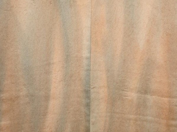 Photo3: 6903T01z610 Vintage Japanese Kimono Silk HAORI  Light brown (3)