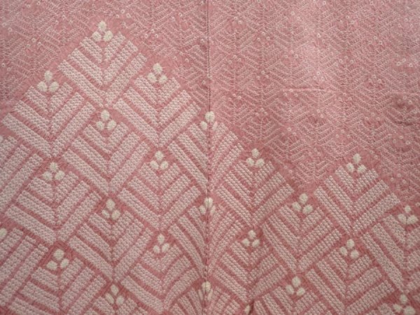 Photo3: 6903T04z430 Vintage Japanese Kimono Silk SHIBORI HAORI  Off-white (3)