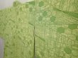 Photo2: 6903T05z560 Vintage Japanese Kimono Silk HAORI  Yellow green (2)