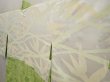 Photo7: 6903T05z560 Vintage Japanese Kimono Silk HAORI  Yellow green (7)