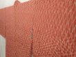 Photo4: 6903T08z420 Vintage Japanese Kimono Silk HAORI Tatewaku Dark coral (4)