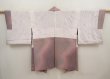 Photo6: 6903T10z560 Vintage Japanese Kimono Silk HAORI Flower Light purple (6)