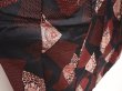 Photo3: 6903T13z920 Vintage Japanese Kimono Blend silk OMESHI Flowers Black (3)