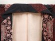 Photo7: 6903T13z920 Vintage Japanese Kimono Blend silk OMESHI Flowers Black (7)