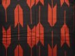 Photo5: 6903T15z630 Vintage Japanese Kimono Silk TSUMUGI Yagasuri Black (5)