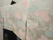 Photo8: 6909T01z670 Vintage Japanese Kimono Silk HAORI Chrysanthemum Black (8)