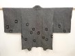Photo1: 6909T03z480 Vintage Japanese Kimono Silk SHIBORI HAORI  Black (1)