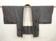 Photo4: 6909T03z480 Vintage Japanese Kimono Silk SHIBORI HAORI  Black (4)
