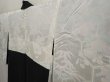 Photo8: 6909T04z620 Vintage Japanese Kimono Silk HAORI Flowers Black (8)