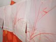 Photo8: 6909T05z570 Vintage Japanese Kimono Silk HAORI Flower Orangered (8)