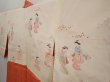 Photo1: 6909T06z560 Vintage Japanese Kimono Silk SHIBORI HAORI  Orange-Red (1)