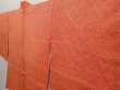 Photo3: 6909T06z560 Vintage Japanese Kimono Silk SHIBORI HAORI  Orange-Red (3)
