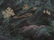 Photo4: 6909T07z550 Vintage Japanese Kimono Silk HAORI Mountain Black (4)