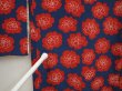 Photo6: 6909T10z520 Vintage Japanese Kimono Silk HAORI Rose Navy (6)