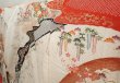 Photo2: 6909T11z1210 Vintage Japanese Kimono Silk FURISODE Flowers Off-white (2)