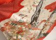 Photo3: 6909T11z1210 Vintage Japanese Kimono Silk FURISODE Flowers Off-white (3)