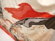 Photo4: 6909T11z1210 Vintage Japanese Kimono Silk FURISODE Flowers Off-white (4)
