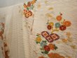 Photo2: 6909T12z1060 Vintage Japanese Kimono Silk FURISODE Plum blossom Light cream (2)