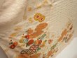 Photo3: 6909T12z1060 Vintage Japanese Kimono Silk FURISODE Plum blossom Light cream (3)