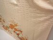 Photo4: 6909T12z1060 Vintage Japanese Kimono Silk FURISODE Plum blossom Light cream (4)