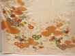 Photo5: 6909T12z1060 Vintage Japanese Kimono Silk FURISODE Plum blossom Light cream (5)