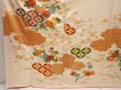 Photo6: 6909T12z1060 Vintage Japanese Kimono Silk FURISODE Plum blossom Light cream (6)
