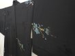 Photo2: 6910T01z560 Vintage Japanese Kimono Silk HAORI Plum blossom Black (2)