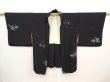 Photo5: 6910T01z560 Vintage Japanese Kimono Silk HAORI Plum blossom Black (5)