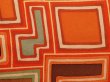 Photo4: 6910T02z590 Vintage Japanese Kimono Silk HAORI  Orangered (4)
