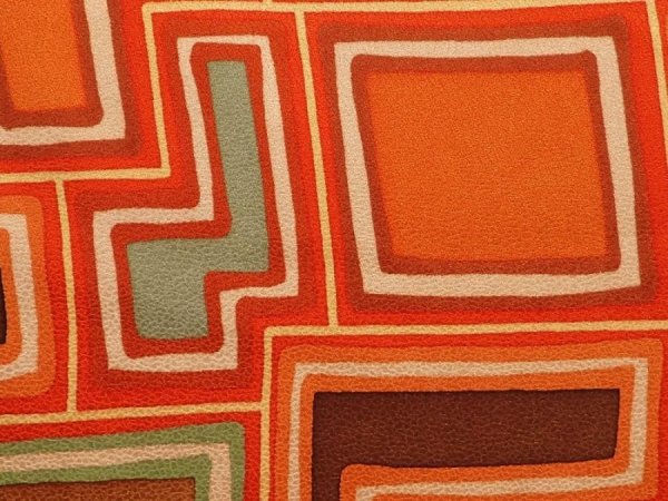 Photo4: 6910T02z590 Vintage Japanese Kimono Silk HAORI  Orangered (4)