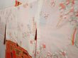 Photo7: 6910T02z590 Vintage Japanese Kimono Silk HAORI  Orangered (7)