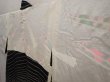 Photo8: 6910T03z560 Vintage Japanese Kimono Silk SHIBORI HAORI  Black (8)