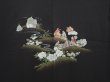 Photo3: 6910T04z630 Vintage Japanese Kimono Silk HAORI Princess Black (3)