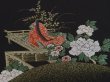 Photo4: 6910T04z630 Vintage Japanese Kimono Silk HAORI Princess Black (4)