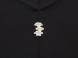 Photo5: 6910T04z630 Vintage Japanese Kimono Silk HAORI Princess Black (5)